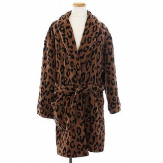 ワコマリア(WACKO MARIA)のWACKO MARIA LEOPARD GOWN COAT ロング 茶 黒(その他)