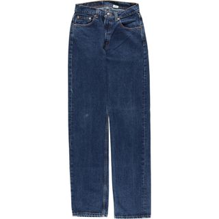 リーバイス(Levi's)の古着 90年代 リーバイス Levi's 505 REGULAR FIT STRAIGHT LEG テーパードデニムパンツ USA製 レディースL(w28) ヴィンテージ /eaa423746(デニム/ジーンズ)