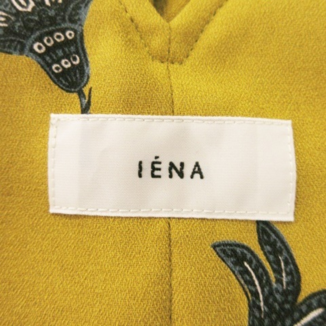 IENA(イエナ)のイエナ ワンピース キャミワンピ ジャンスカ ひざ丈 リボン 花柄 36 黄 レディースのワンピース(ひざ丈ワンピース)の商品写真