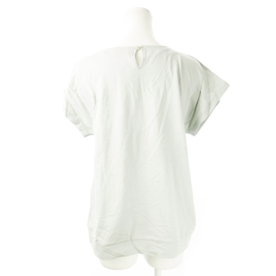 ユナイテッドアローズ カットソー 半袖 コットン ワンポイント ビジュー 緑 レディースのトップス(カットソー(半袖/袖なし))の商品写真