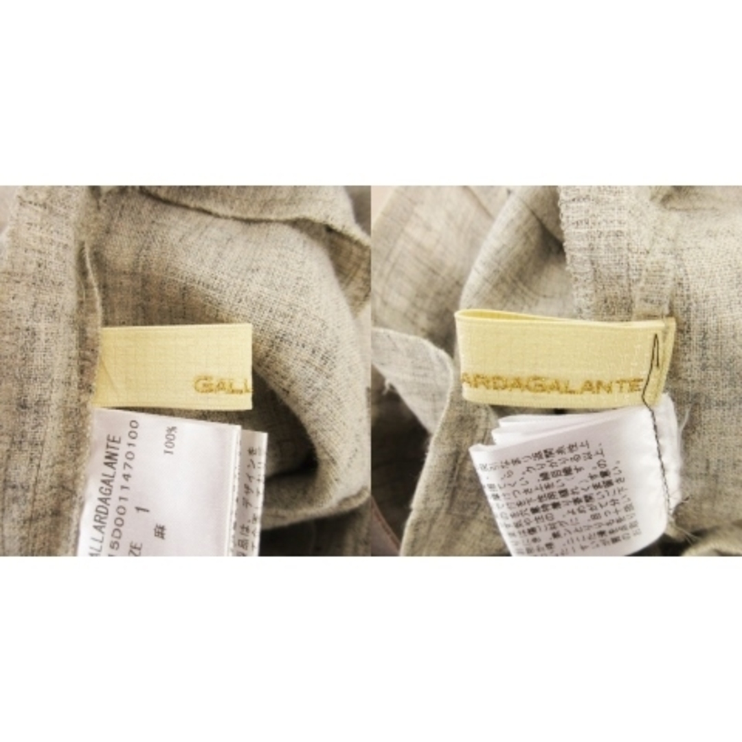 GALLARDA GALANTE(ガリャルダガランテ)のガリャルダガランテ スカート リネン タイト ロング 麻 ベルト 1 ベージュ レディースのスカート(ロングスカート)の商品写真