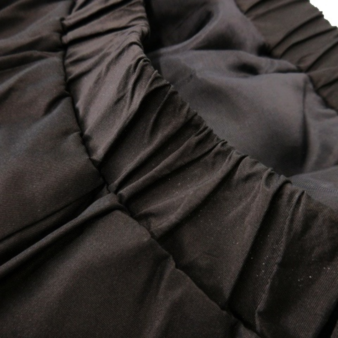 Chesty(チェスティ)のチェスティ スカート ギャザー ミニ 偏光 ハリ感 ボリューム 0 焦げ茶 レディースのスカート(ミニスカート)の商品写真
