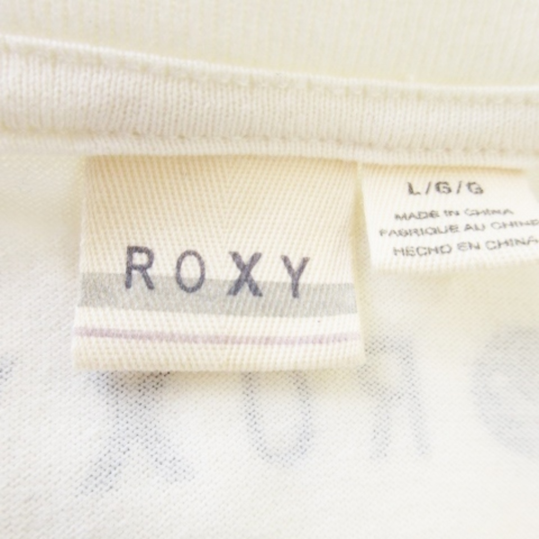 Roxy(ロキシー)のロキシー Tシャツ 半袖 コットン プリント ロゴ 爽やか L ライトベージュ レディースのトップス(Tシャツ(半袖/袖なし))の商品写真