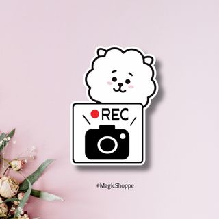 BT21 RJドライブレコーダー ビニールシールタイプカーサインステッカー(車外アクセサリ)