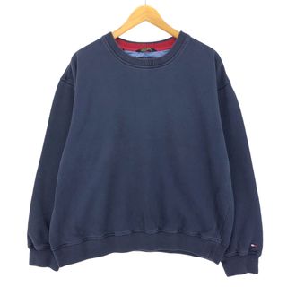 トミーヒルフィガー(TOMMY HILFIGER)の古着 00年代 トミーヒルフィガー TOMMY HILFIGER GOLF 無地 ブランクスウェットシャツ トレーナー メンズXL /eaa423925(スウェット)