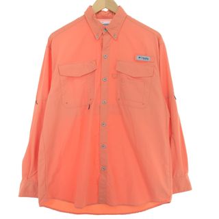 コロンビア(Columbia)の古着 コロンビア Columbia PFG OMNI-SHADE ボタンダウン 長袖 フィッシングシャツ メンズS /eaa424704(シャツ)