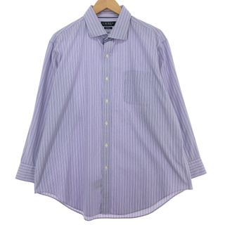 ラルフローレン(Ralph Lauren)の古着 ラルフローレン Ralph Lauren LAUREN ローレン 長袖 コットンストライプシャツ メンズXL /eaa424706(シャツ)