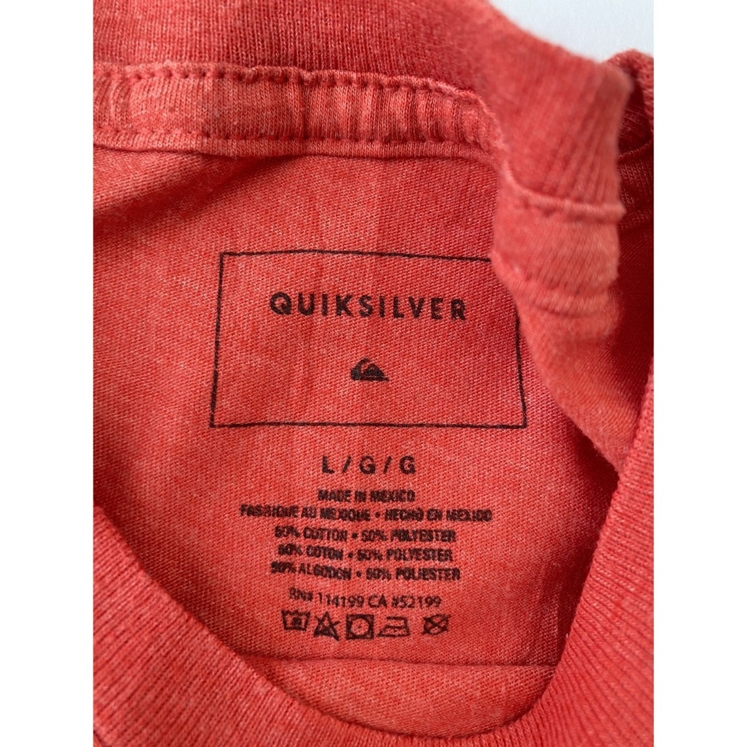 QUIKSILVER(クイックシルバー)のクイックシルバー　レディース M 赤　半袖Tシャツ　メキシコ製 レディースのトップス(Tシャツ(半袖/袖なし))の商品写真