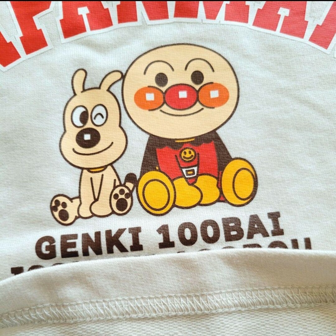 100　アンパンマン　トレーナー　② キッズ/ベビー/マタニティのキッズ服男の子用(90cm~)(Tシャツ/カットソー)の商品写真