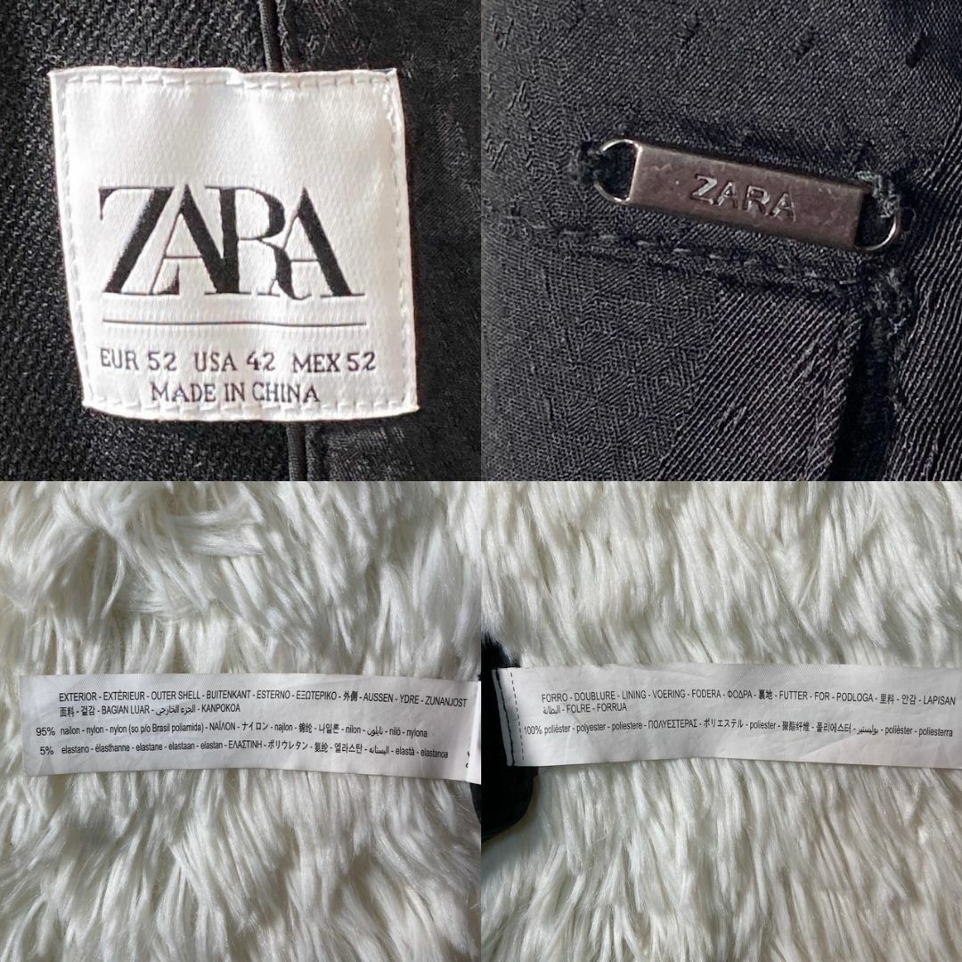 ZARA(ザラ)の美品 ZARA ザラ トラベルスーツ テーラードジャケット XL 大きいサイズ メンズのジャケット/アウター(テーラードジャケット)の商品写真