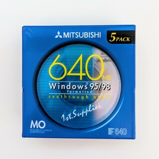 ミツビシ(三菱)の【新品・未使用】 MITSUBISHI  640MB　MO　５枚セット(PC周辺機器)