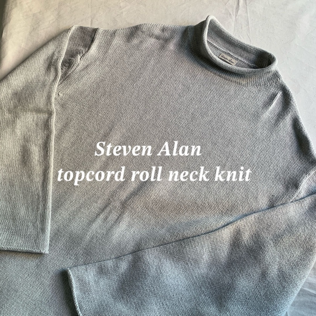 steven alan(スティーブンアラン)のスティーブンアラン　steaven alan コットン　ロールネック　ニット　L メンズのトップス(ニット/セーター)の商品写真