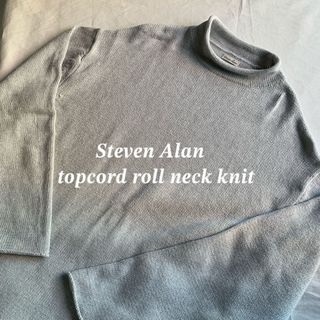 スティーブンアラン　steaven alan コットン　ロールネック　ニット　L