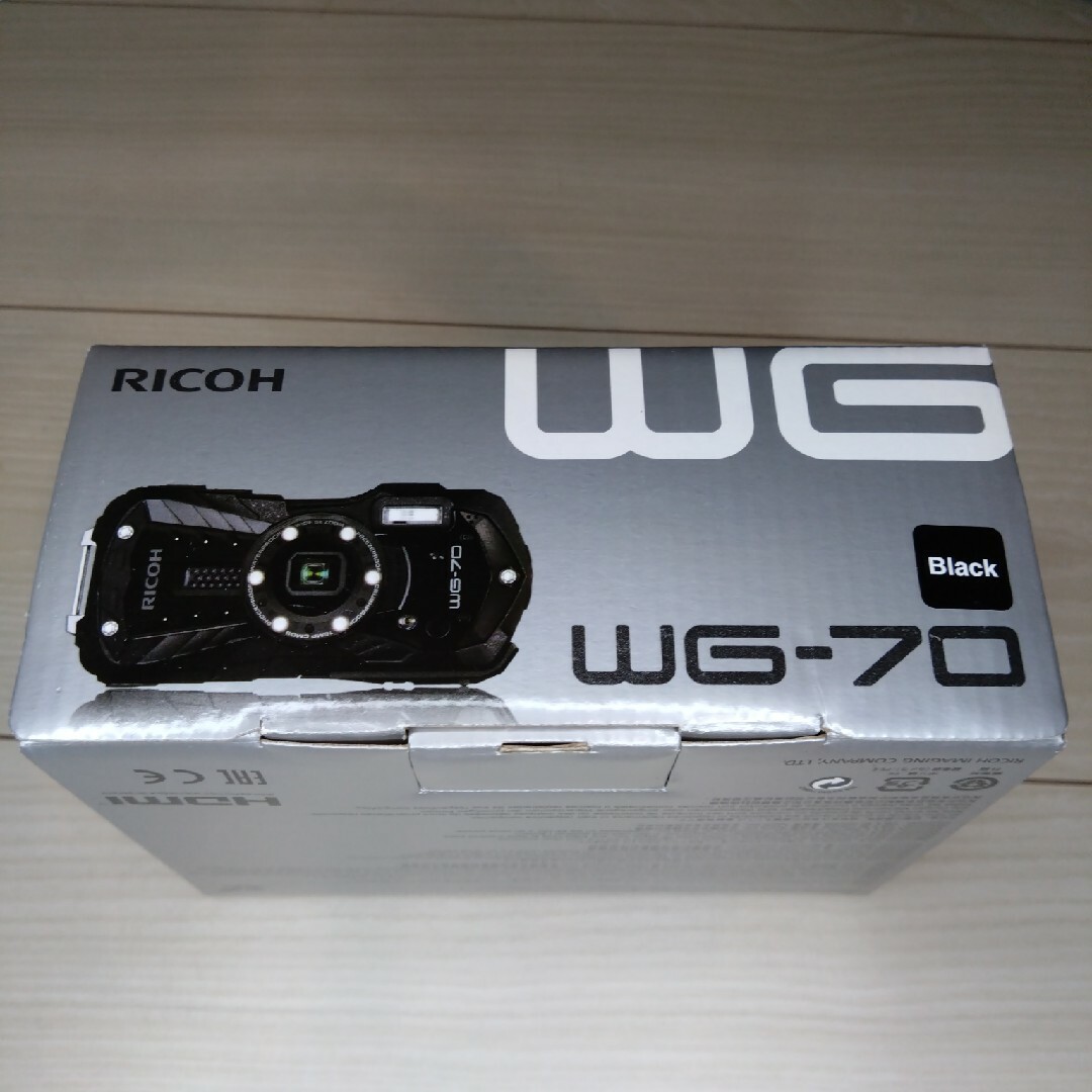 RICOH(リコー)の中古　RICOH コンパクトデジカメ WG-70 BLACK スマホ/家電/カメラのカメラ(コンパクトデジタルカメラ)の商品写真