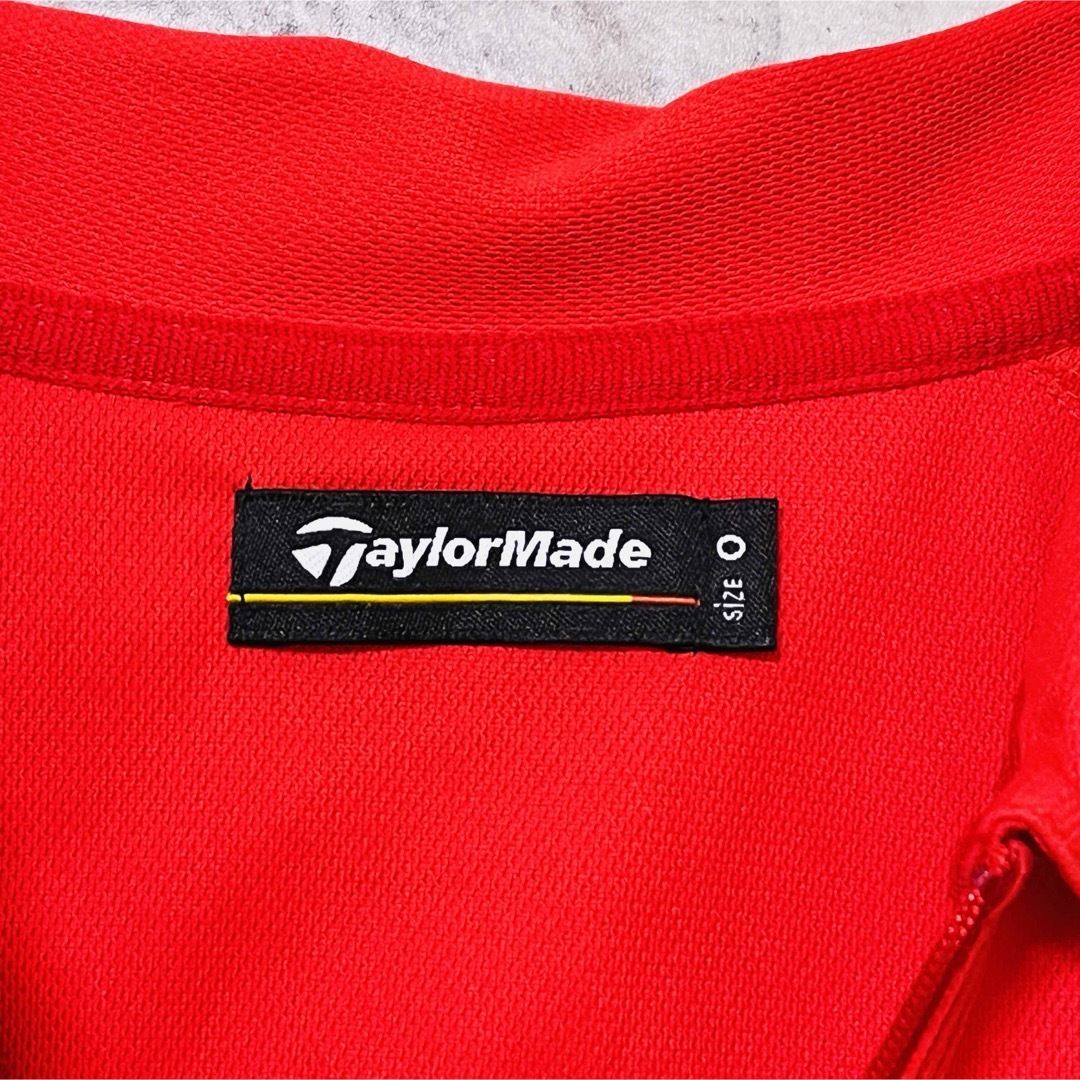 TaylorMade(テーラーメイド)の【着用1回】テーラーメイドウェア　半袖　Oサイズ　レッド　メンズ　ゴルフウェア スポーツ/アウトドアのゴルフ(ウエア)の商品写真