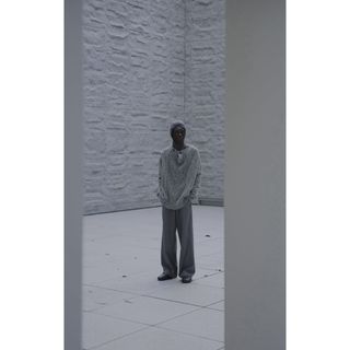 ラフシモンズ(RAF SIMONS)のT / SEHENE DEEP PLEAT OVERSIZED PULLOVER(ニット/セーター)