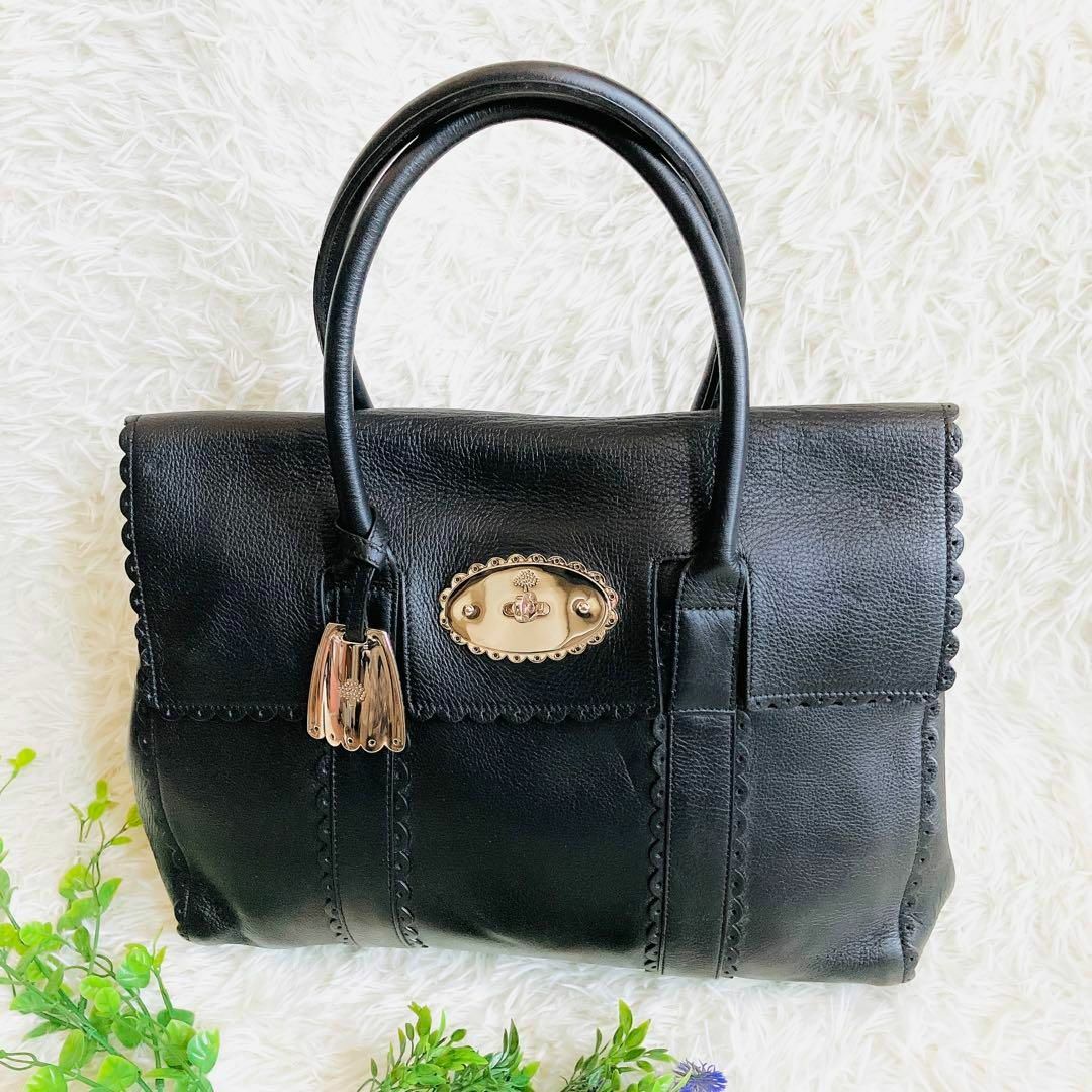 Mulberry(マルベリー)の【極美品】マルベリー   ベイズウォーター　クッキートリム　レザートートバッグ レディースのバッグ(トートバッグ)の商品写真