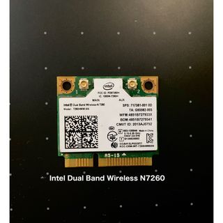 インテル(intel)のWifiカードintel Dual Band  N7260 ※旧品はサービス(PCパーツ)