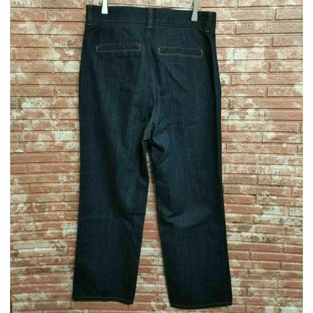 GU(ジーユー)のGU ジーユー ハイウエスト ストレートジーンズ ネイビー XLサイズ レディースのパンツ(デニム/ジーンズ)の商品写真