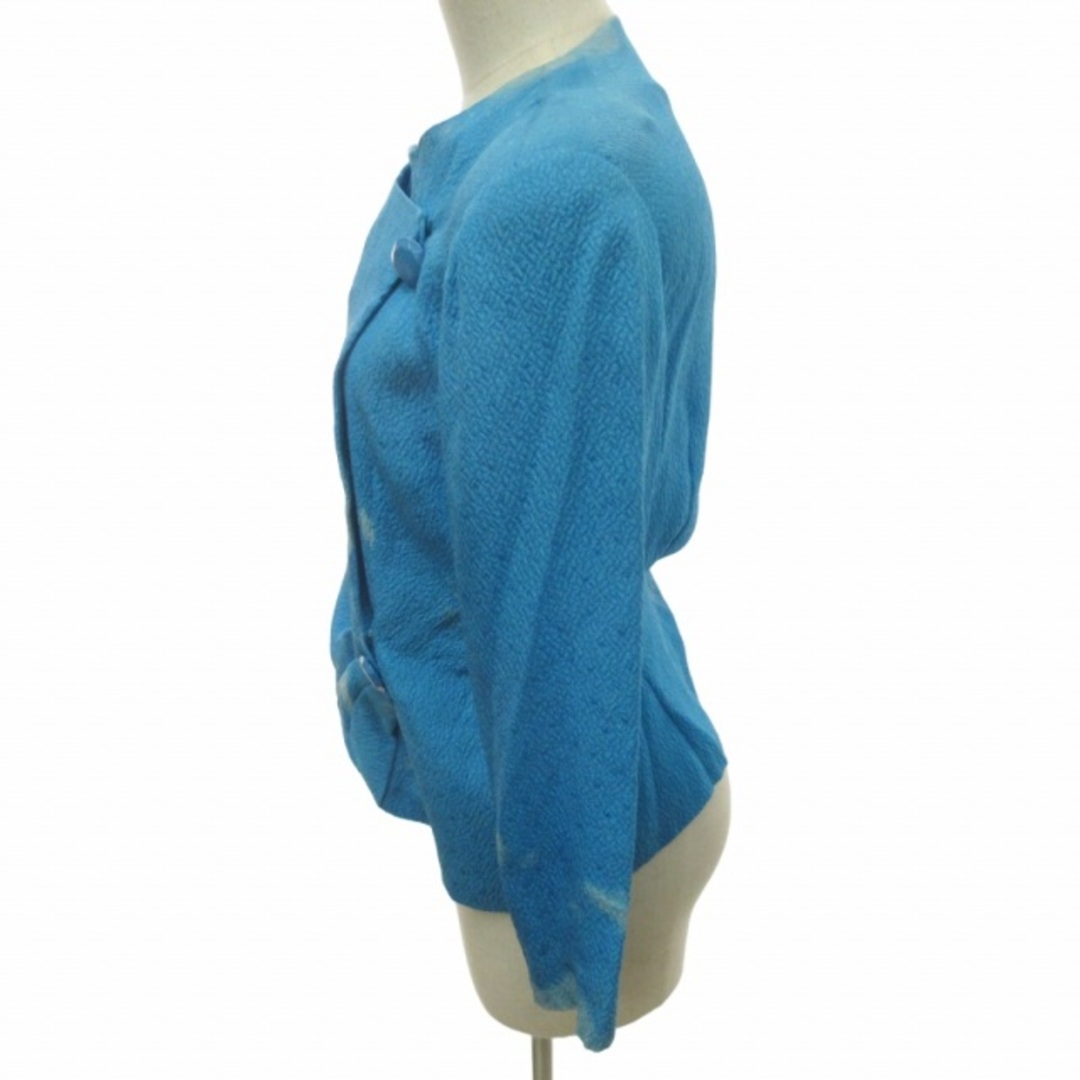 GIVENCHY(ジバンシィ)のジバンシィ ヴィンテージ ブラウス シルク100% 長袖 ライトブルー 14 レディースのジャケット/アウター(その他)の商品写真