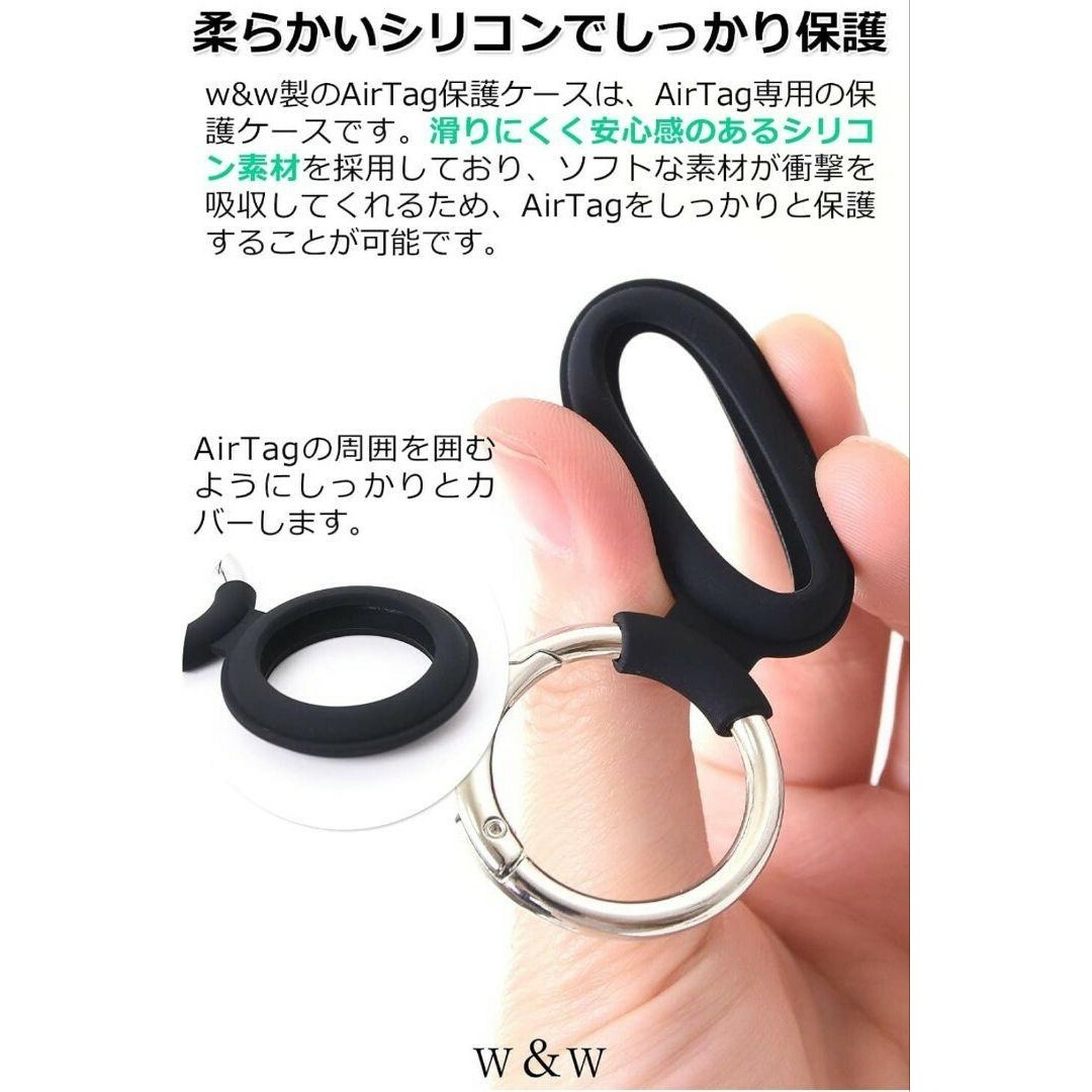 2個セット‼️Airtagケース シリコン エアタグキーホルダー レッド 赤 スマホ/家電/カメラのスマホアクセサリー(その他)の商品写真