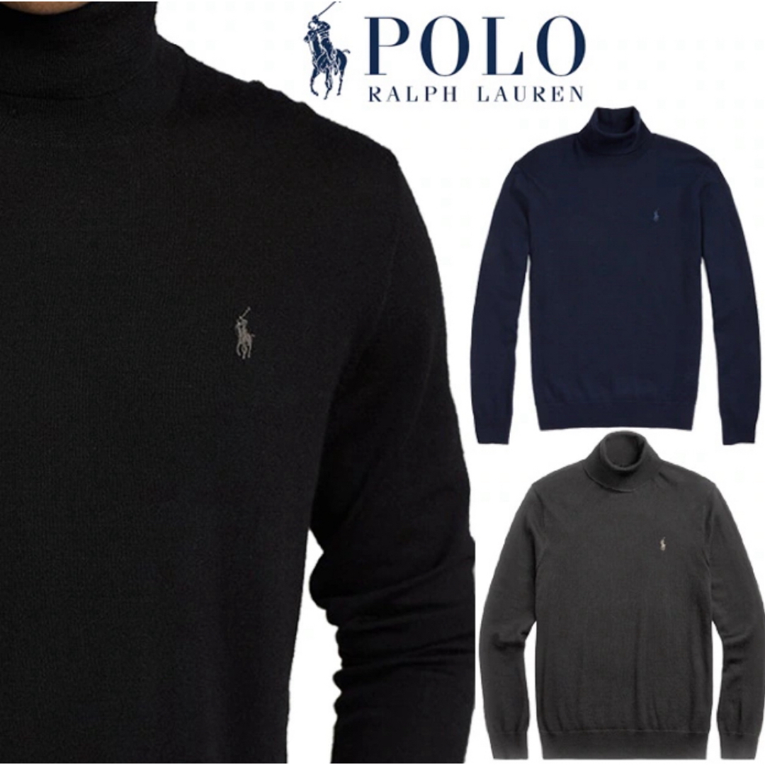 POLO RALPH LAUREN(ポロラルフローレン)のラルフローレン　ウォッシャブル　タートルネック メンズのトップス(ニット/セーター)の商品写真