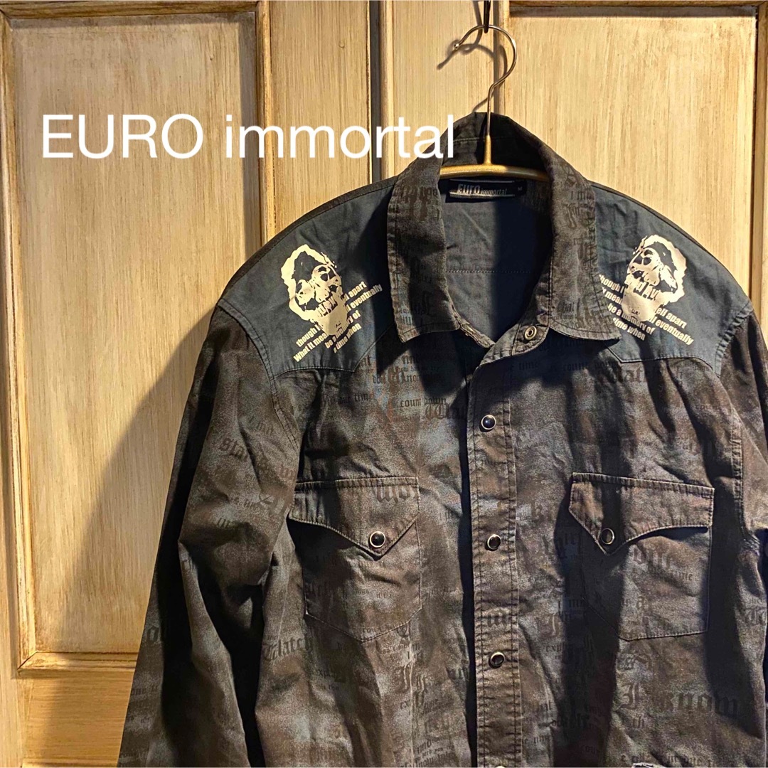 EURO immortal 長袖シャツ Mサイズ メンズのトップス(シャツ)の商品写真