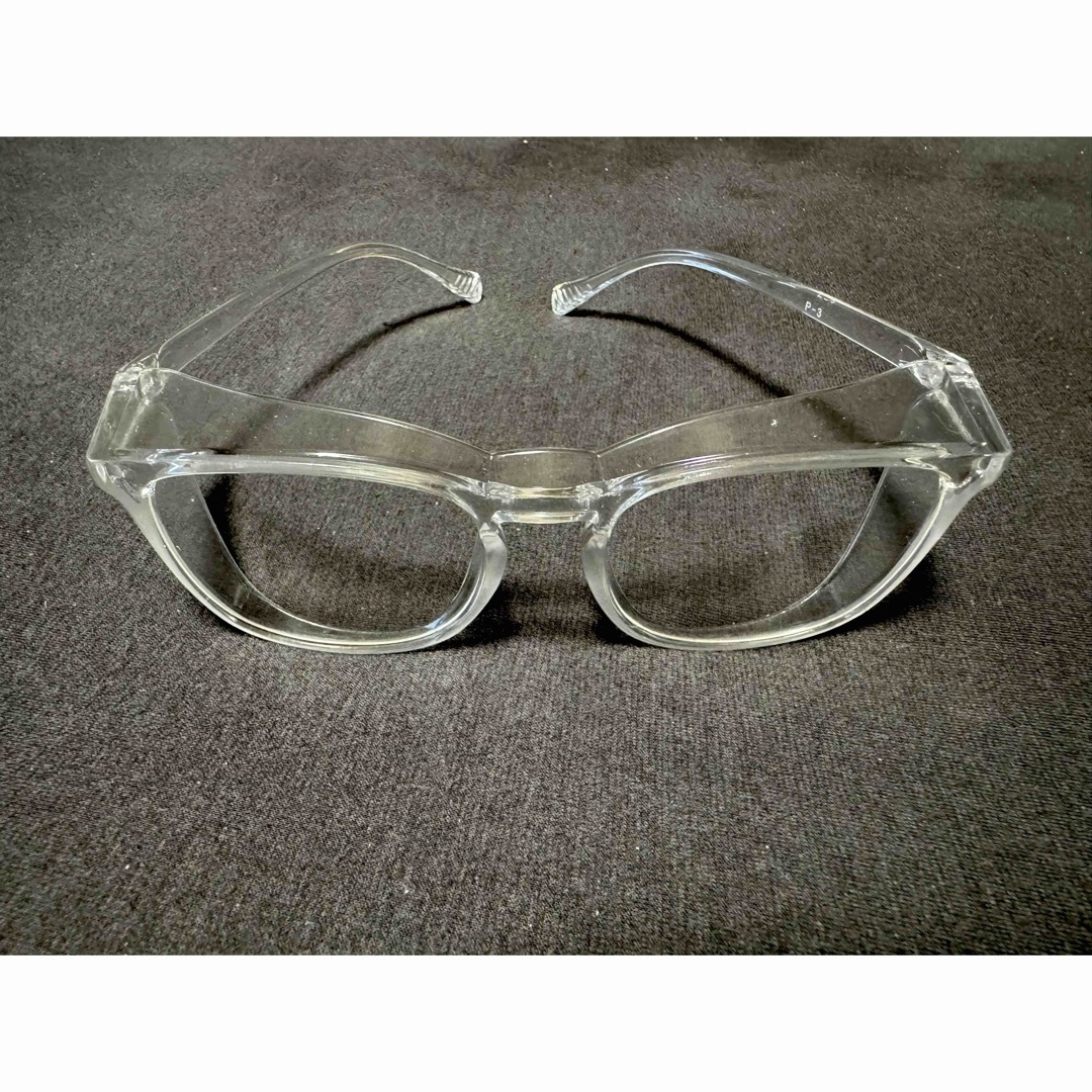 花粉症 飛沫メガネ サイズフリー メンズのファッション小物(サングラス/メガネ)の商品写真