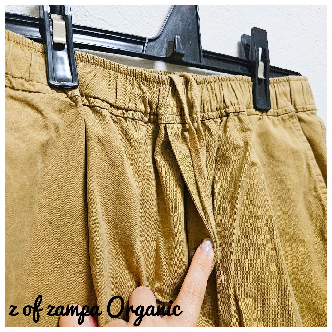 zampa(ザンパ)の美品　z of zampa Organic　イージーパンツ　コットン　ベージュ レディースのパンツ(カジュアルパンツ)の商品写真