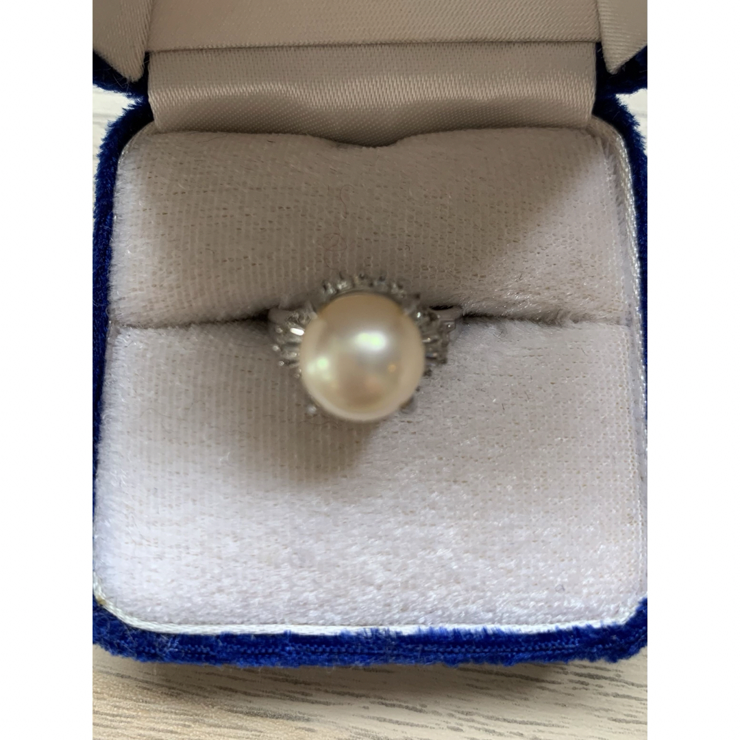 アコヤ真珠・指輪（微量ダイヤ）silver ☆antique☆ レディースのアクセサリー(リング(指輪))の商品写真