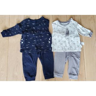 ユニクロ(UNIQLO)のユニクロ　パジャマ 2組セット　80cm 90cm(パジャマ)