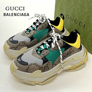 グッチ(Gucci)の8223 グッチ バレンシアガ トリプルS GGキャンバス ロゴ スニーカー(スニーカー)