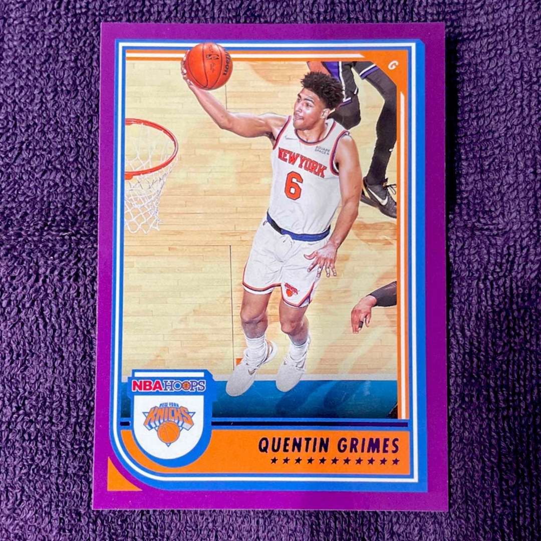 クエンティン・グライムス Hoops Purple NBA エンタメ/ホビーのトレーディングカード(シングルカード)の商品写真