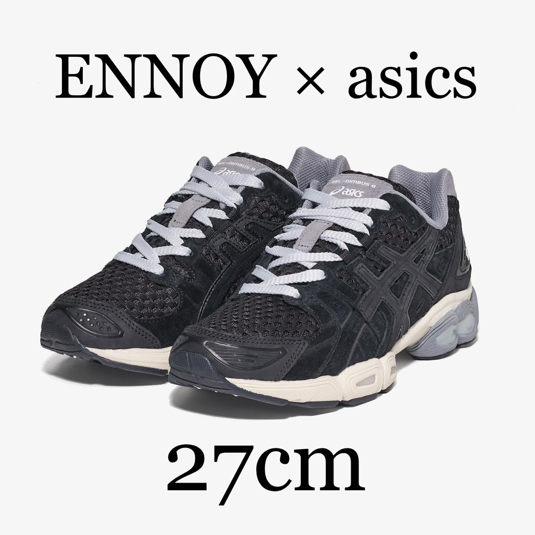 ENNOY×asics】GEL-NIMBUS 9 BLACK 27cm ENNOY×asics】GEL-NIMBUS 9 BLACK 27cm