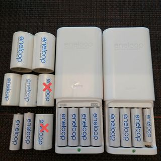 SANYO - SANYO eneloop 充電池 急速充電器 電池変換スペーサーセット