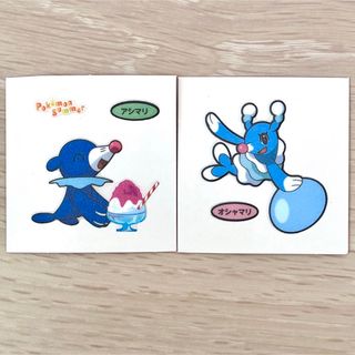 ポケモン(ポケモン)のポケモン　デコキャラシール  サンムーン   アシマリ　オシャマリ　サマー(キャラクターグッズ)