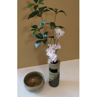 常滑焼茶器花瓶セット(陶芸)