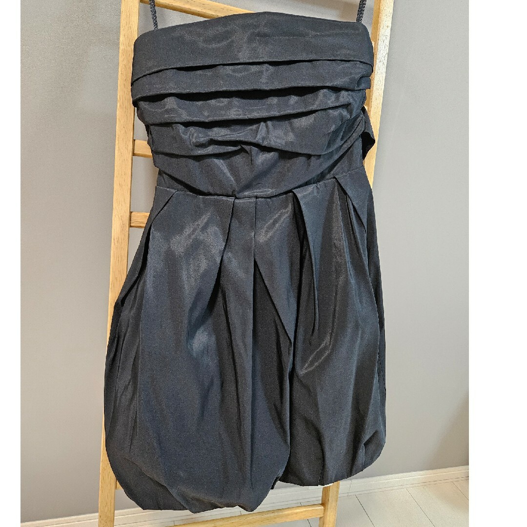 FRAY I.D(フレイアイディー)のFRAY I.D  3Dリボンバルーン ドレス ベアミニワンピ ブラック レディースのフォーマル/ドレス(ミニドレス)の商品写真