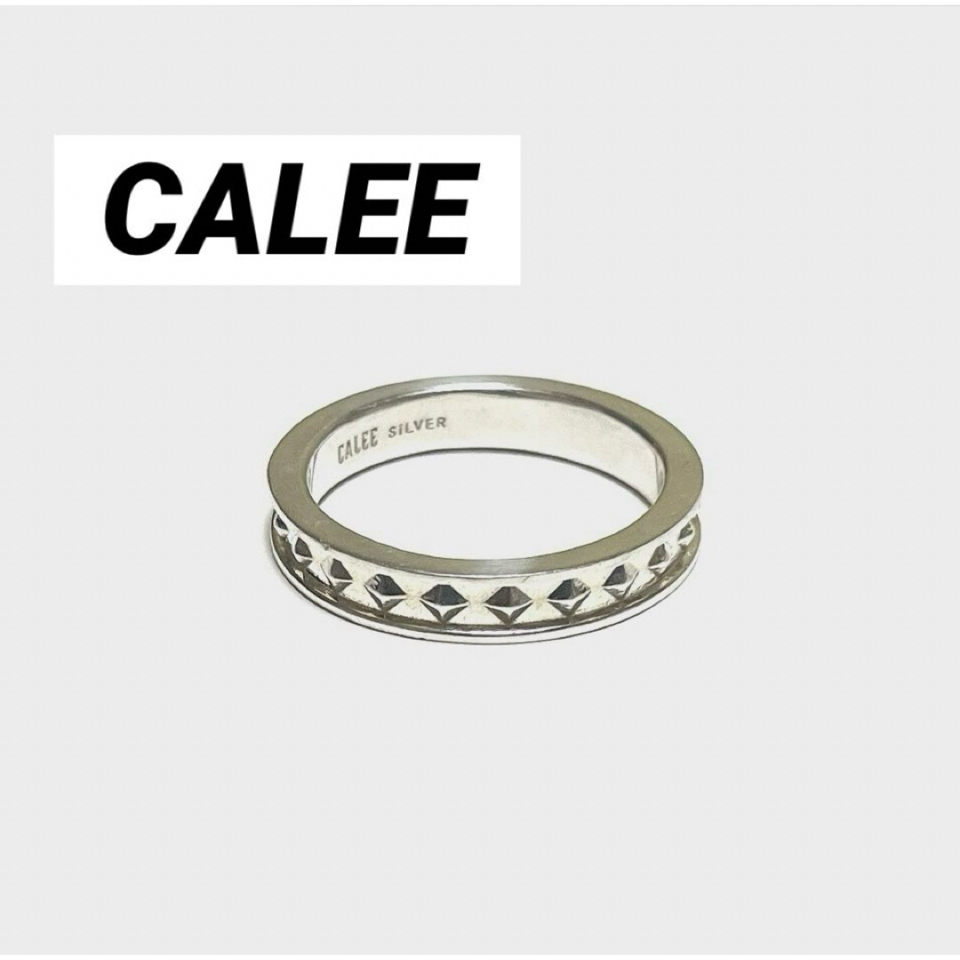 CALEE(キャリー)のCALEEキャリー/スタッズSILVER リング 約23号位 メンズのアクセサリー(リング(指輪))の商品写真