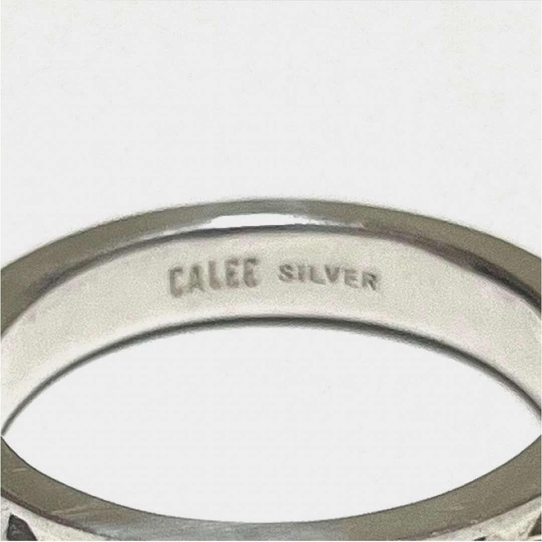 CALEE(キャリー)のCALEEキャリー/スタッズSILVER リング 約23号位 メンズのアクセサリー(リング(指輪))の商品写真