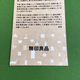 ムジルシリョウヒン(MUJI (無印良品))の良品計画　株主優待　シェアホルダーカード(ショッピング)