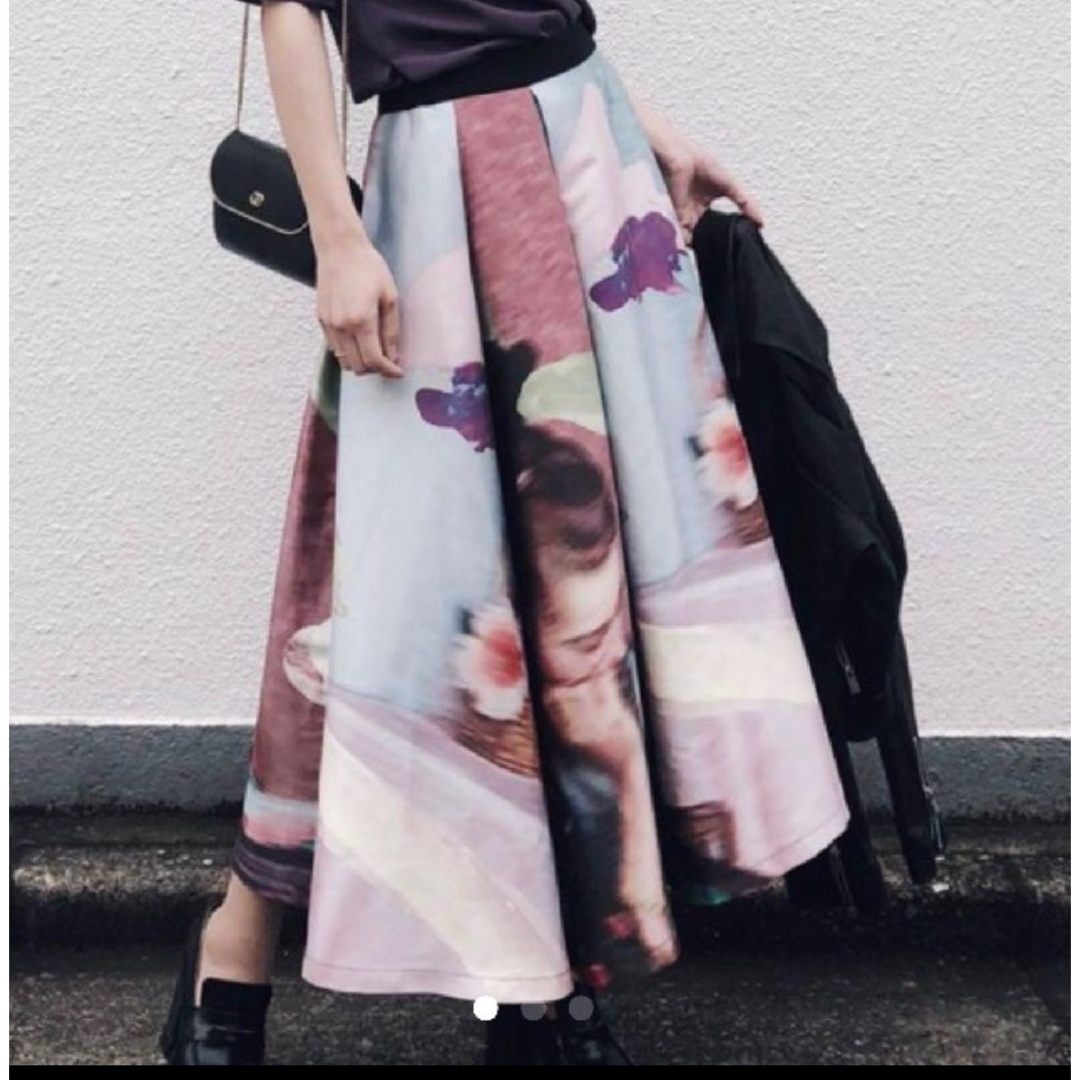 Ameri VINTAGE(アメリヴィンテージ)のameri vintage / EMILIA TUCK SKIRT レディースのスカート(ロングスカート)の商品写真