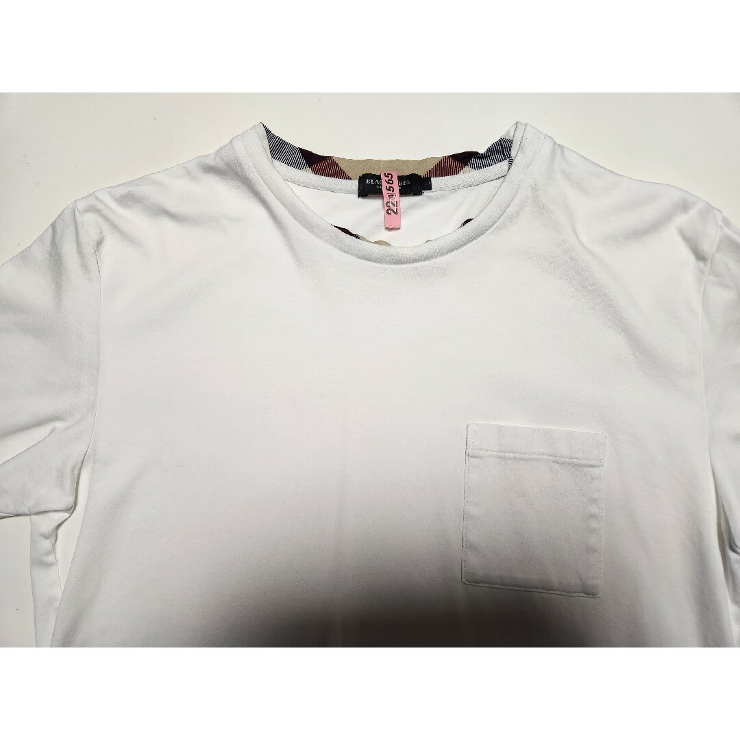 BLACK LABEL CRESTBRIDGE(ブラックレーベルクレストブリッジ)の【美品】ブラックレーベル　クリストブリッジ　ポケットTシャツ　半袖　白　L メンズのトップス(Tシャツ/カットソー(半袖/袖なし))の商品写真