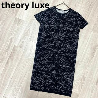 theory luxe セオリーリュクス ニット ワンピース　サイズ38 黒(その他)