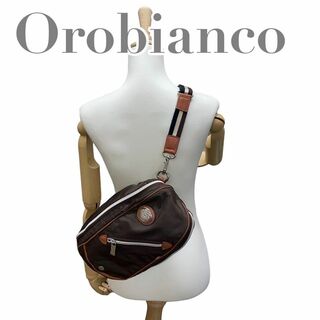 オロビアンコ(Orobianco)のオロビアンコ　s8 ボディーバッグ　ナイロン　ブラウン　ショルダーポシェット(ウエストポーチ)