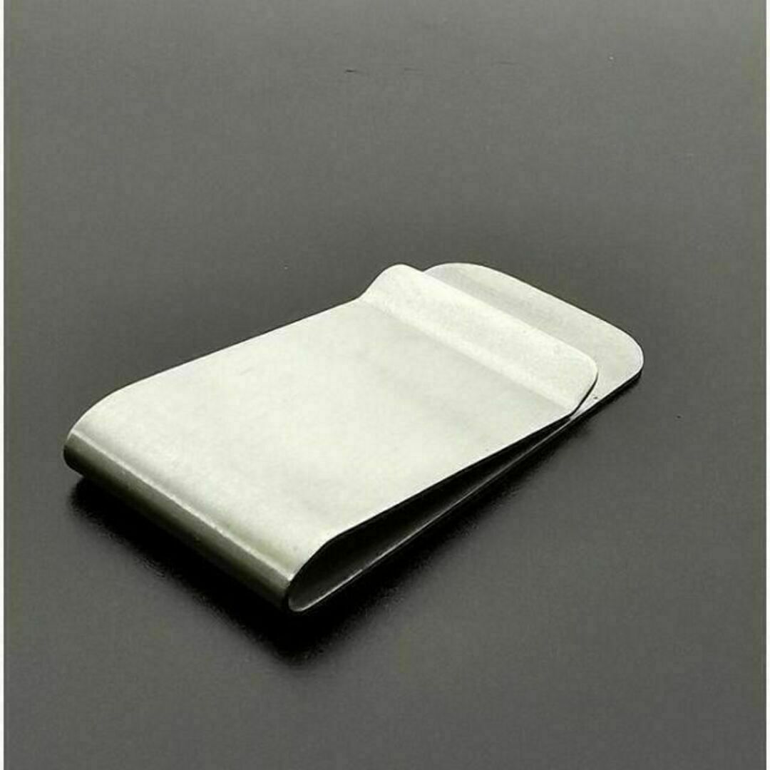 スタイリッシュ マネークリップ シルバー シンプル カードクリップ ヘアライン メンズのファッション小物(マネークリップ)の商品写真