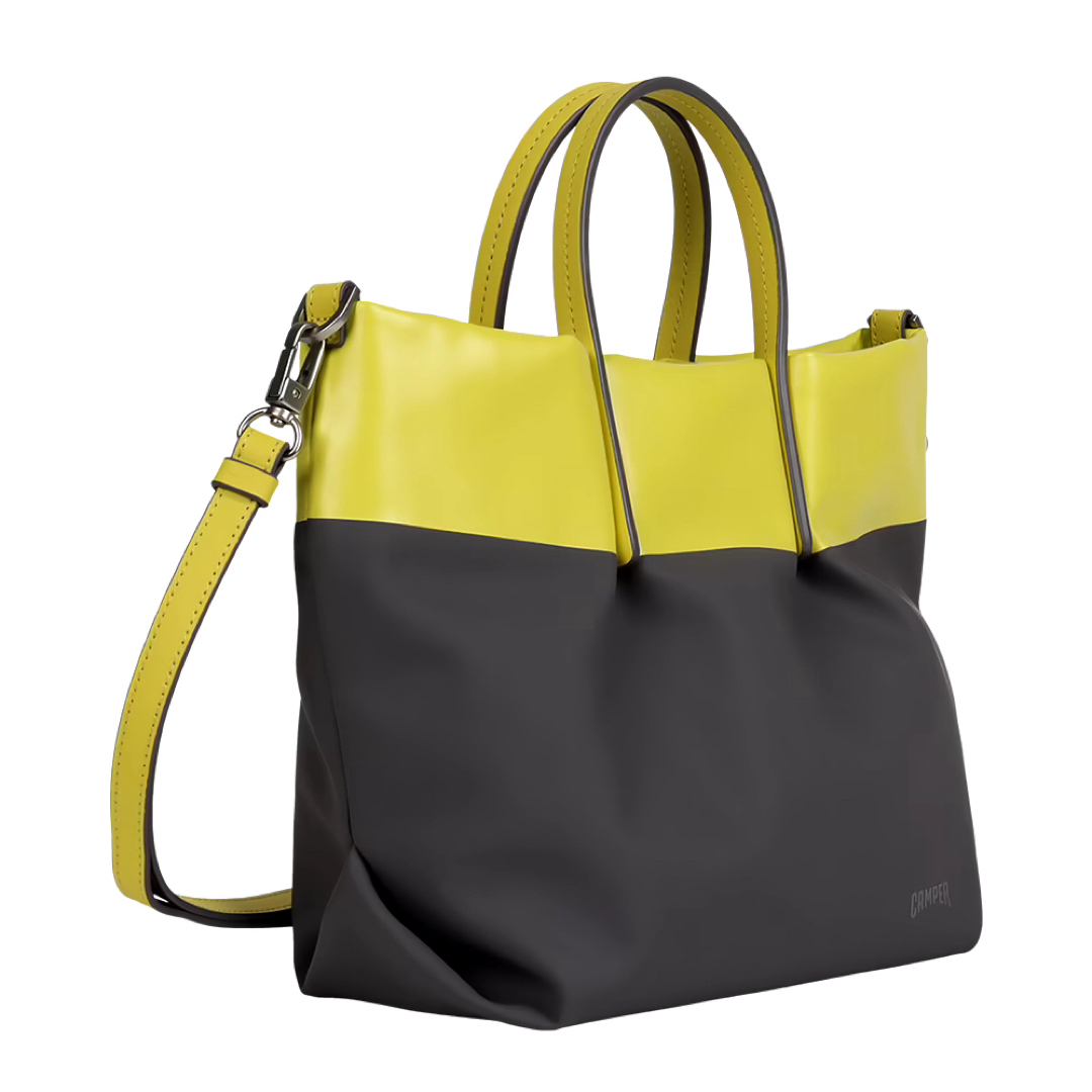 CAMPER(カンペール)のCAMPERカンペール ショルダートートバッグ Pintura グレー イエロー レディースのバッグ(ショルダーバッグ)の商品写真