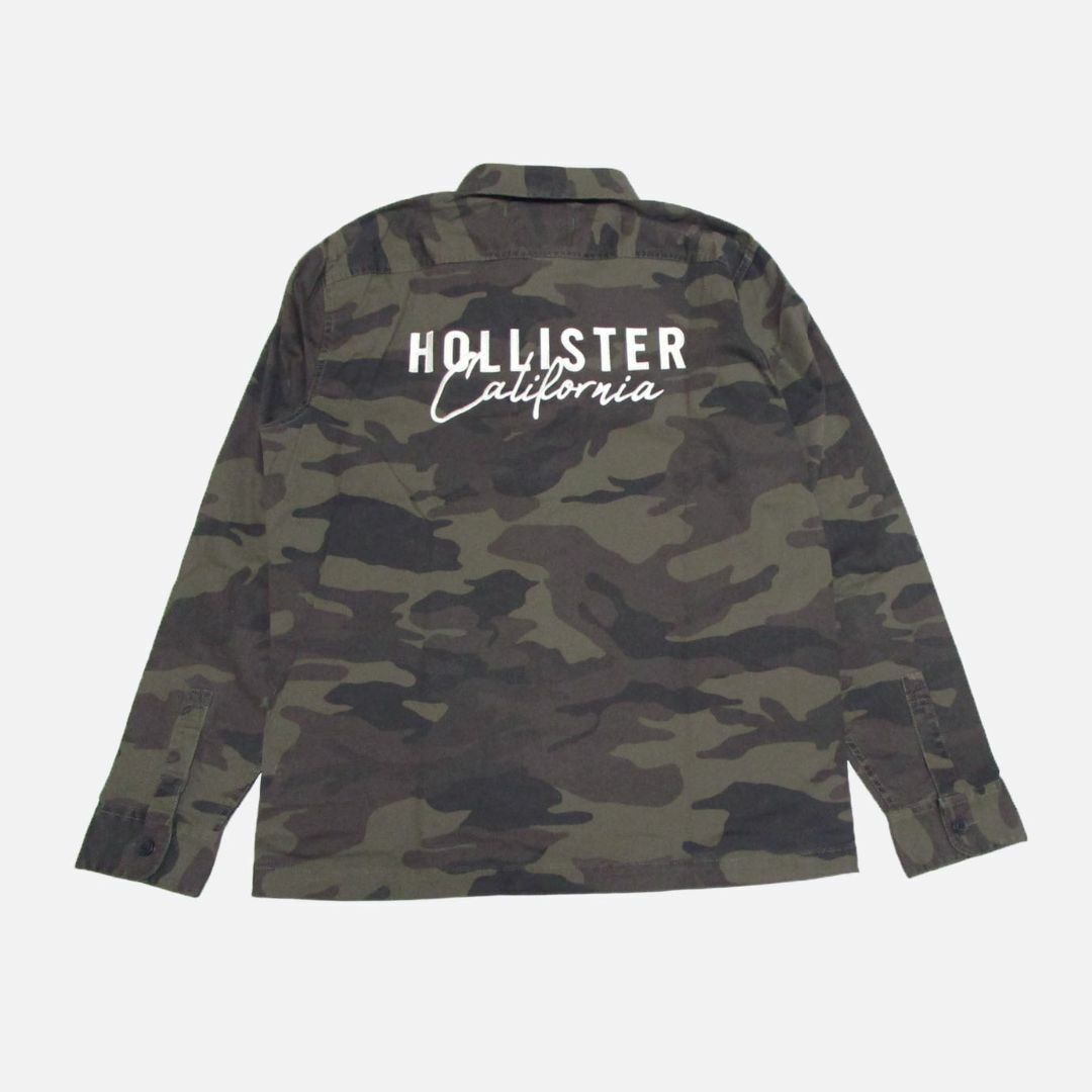 Hollister(ホリスター)の★新品★ホリスター★アップリケロゴシャツジャケット (Camouflage/L) メンズのジャケット/アウター(カバーオール)の商品写真