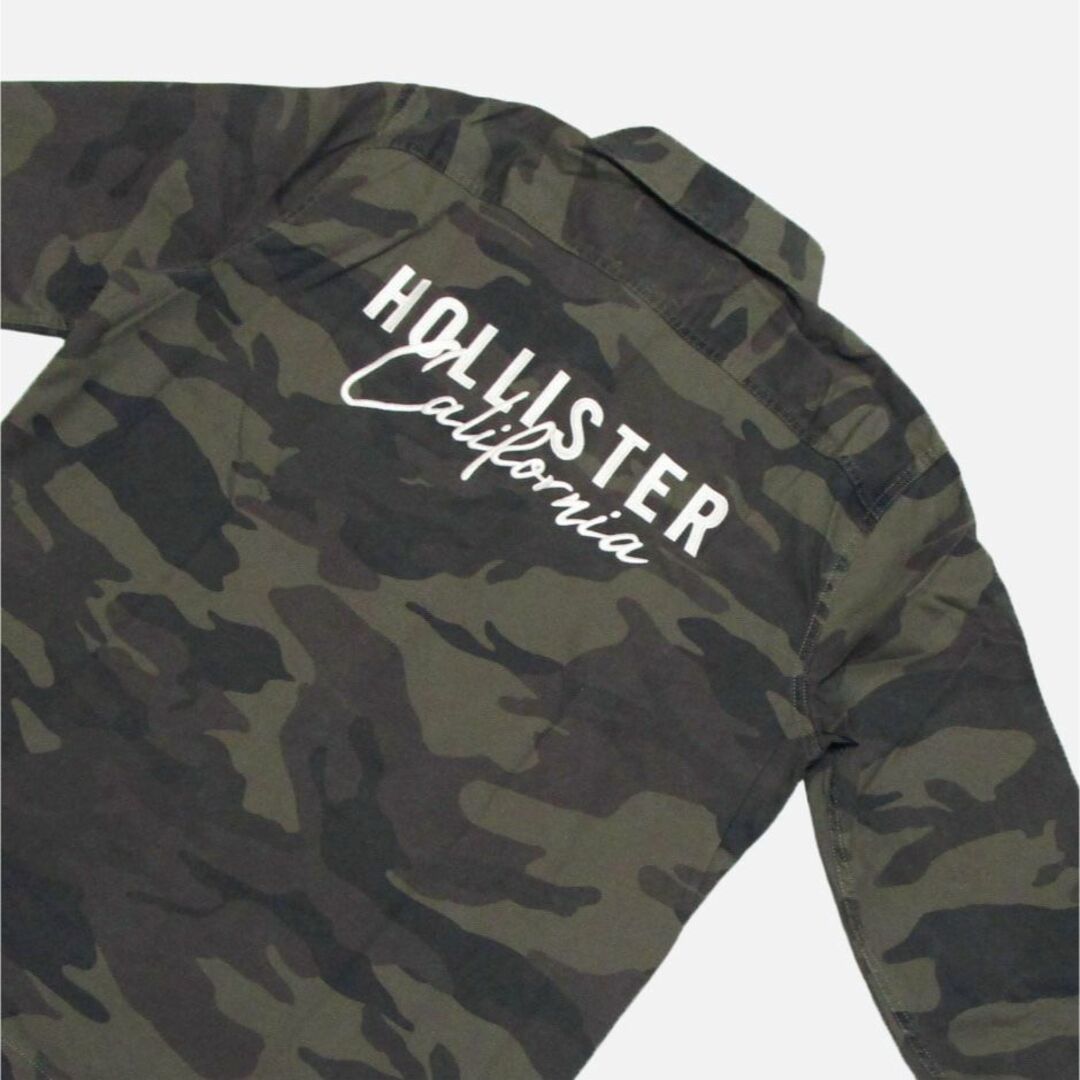 Hollister(ホリスター)の★新品★ホリスター★アップリケロゴシャツジャケット (Camouflage/L) メンズのジャケット/アウター(カバーオール)の商品写真