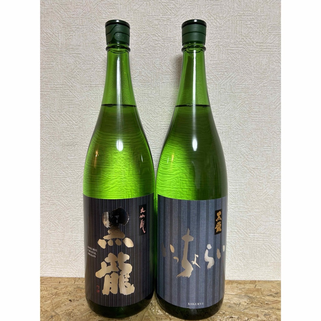 黒龍(コクリュウ)のNo.28  2本セット 黒龍 大吟醸 クリスタルドラゴン と いっちょらい 食品/飲料/酒の酒(日本酒)の商品写真